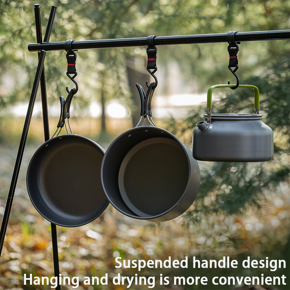 Outdoor cooking set with large - Nesting Camping Cooking Set recensione e prezzo