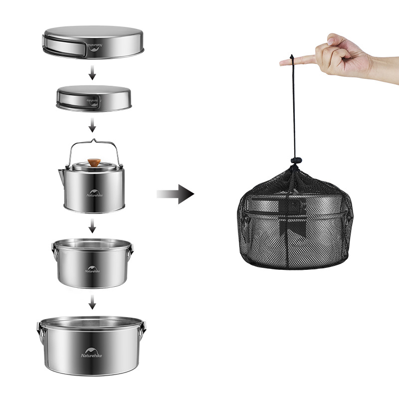Naturehike Camping Cookware Se - Camping Cooking Set Jetboil recensione e prezzo