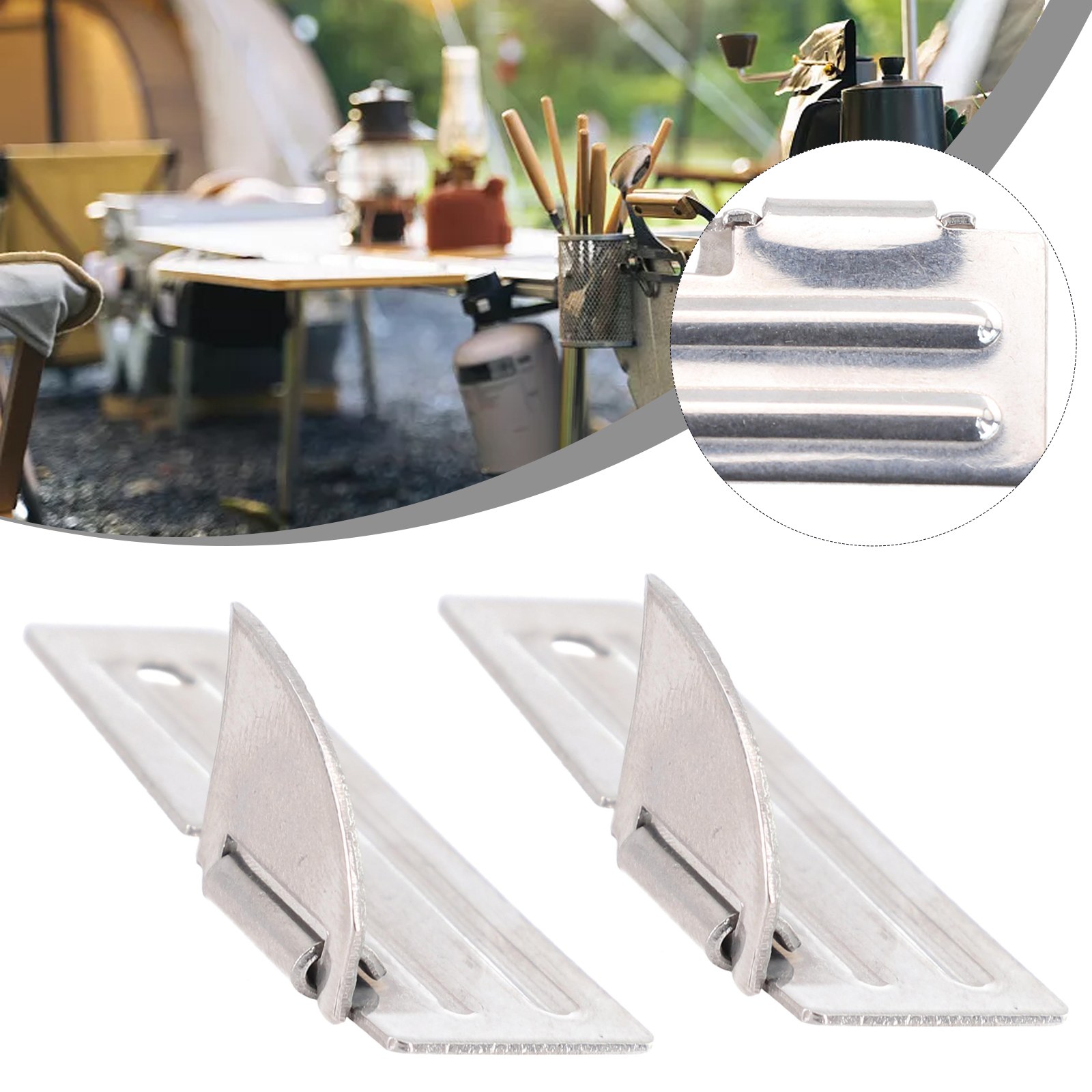 2pcs Stainless Steel Mini Fold - Camping Cooking Gadgets recensione e prezzo