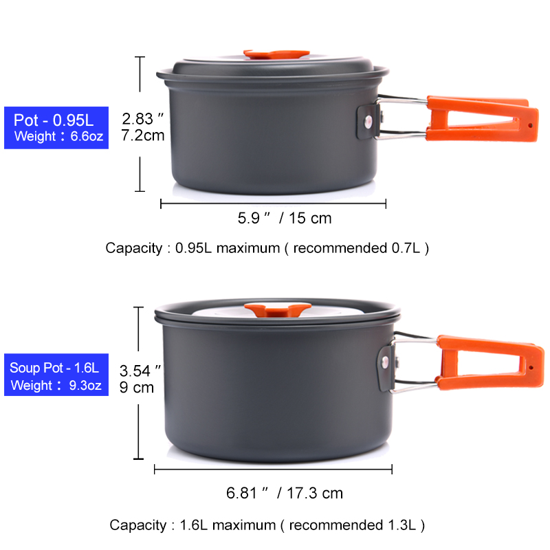 Widesea Camping Outdoor Cookwa - Camping Cooking And Eating Set recensione e prezzo