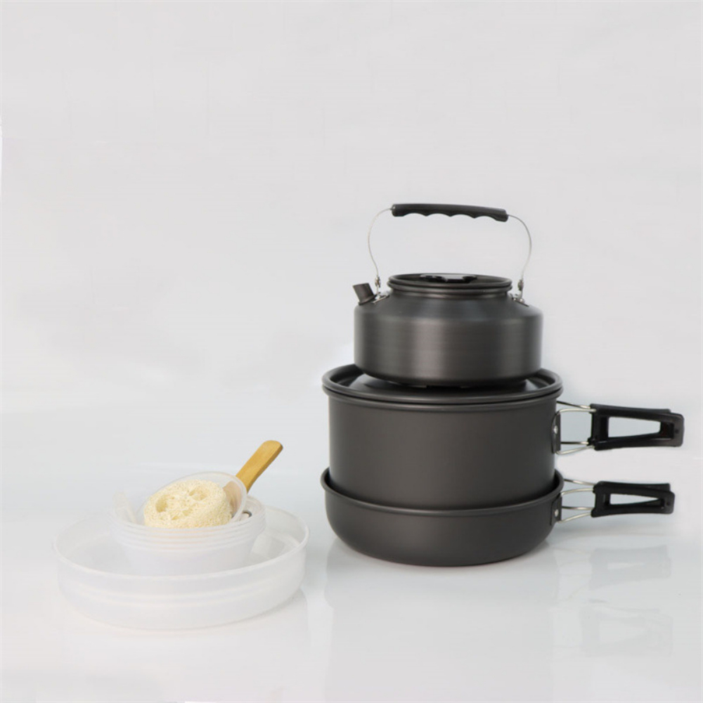 Outdoor large cooking set, 2-4 - Nesting Camping Cooking Set recensione e prezzo
