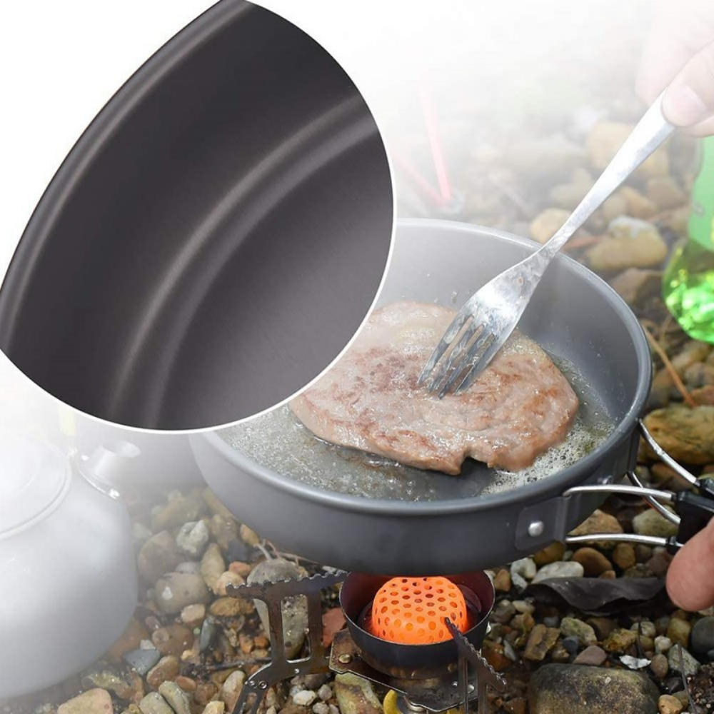 Outdoor large cooking set, 2-4 - Nesting Camping Cooking Set recensione e prezzo
