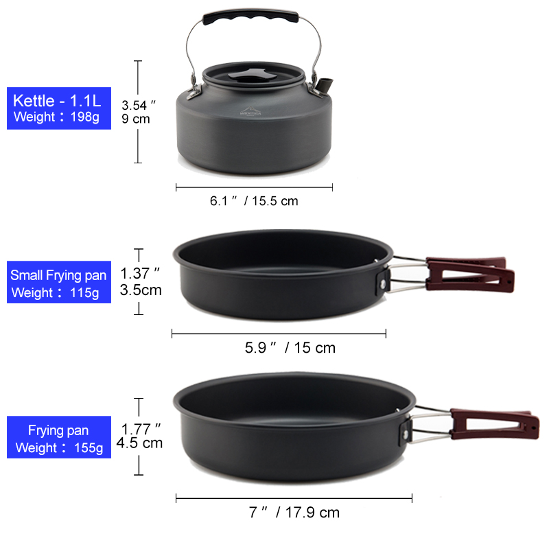 Widesea Camping Cookware Set O - Camping Cooking And Eating Set recensione e prezzo
