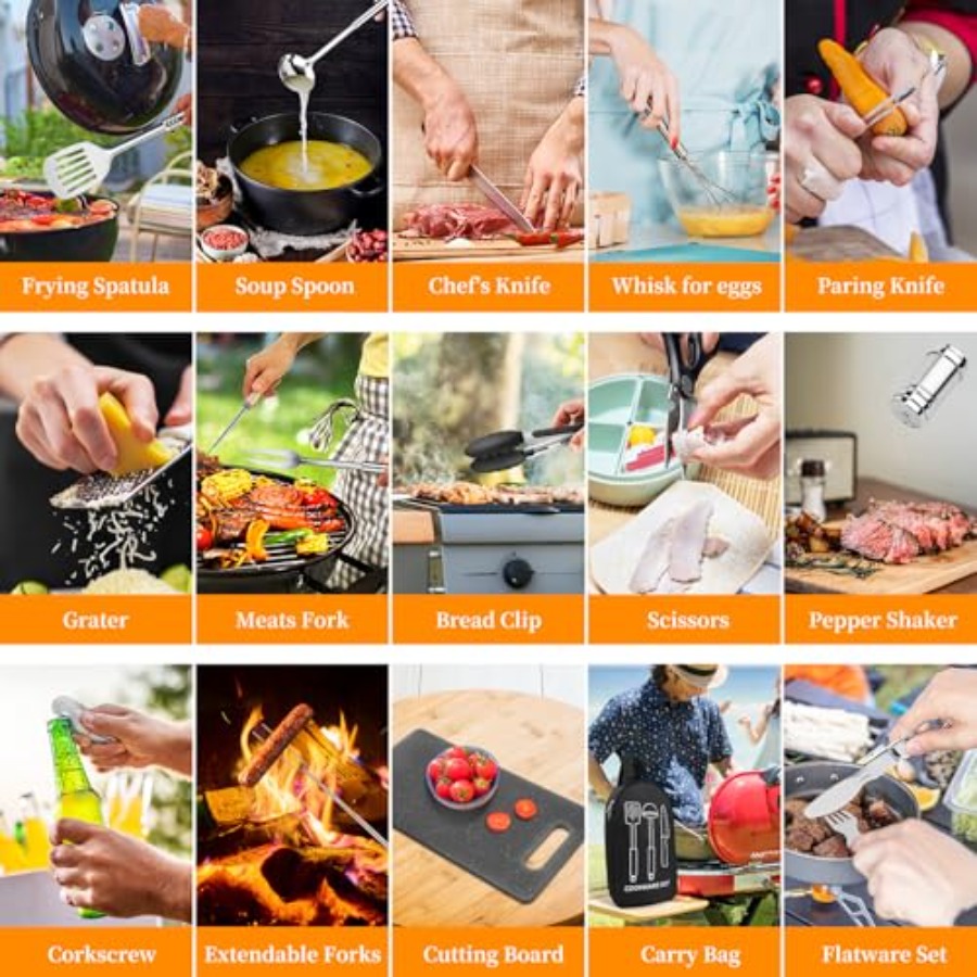 Camping Cooking Utensils Set S - Van Camping Cooking recensione e prezzo