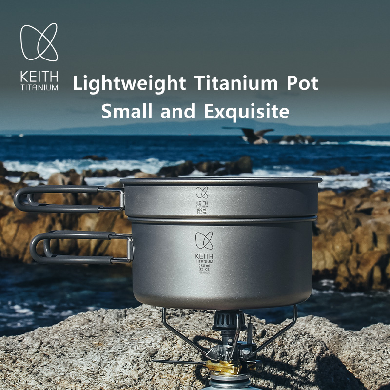 Keith Titanium Pot Set Outdoor - Nesting Camping Cooking Set recensione e prezzo