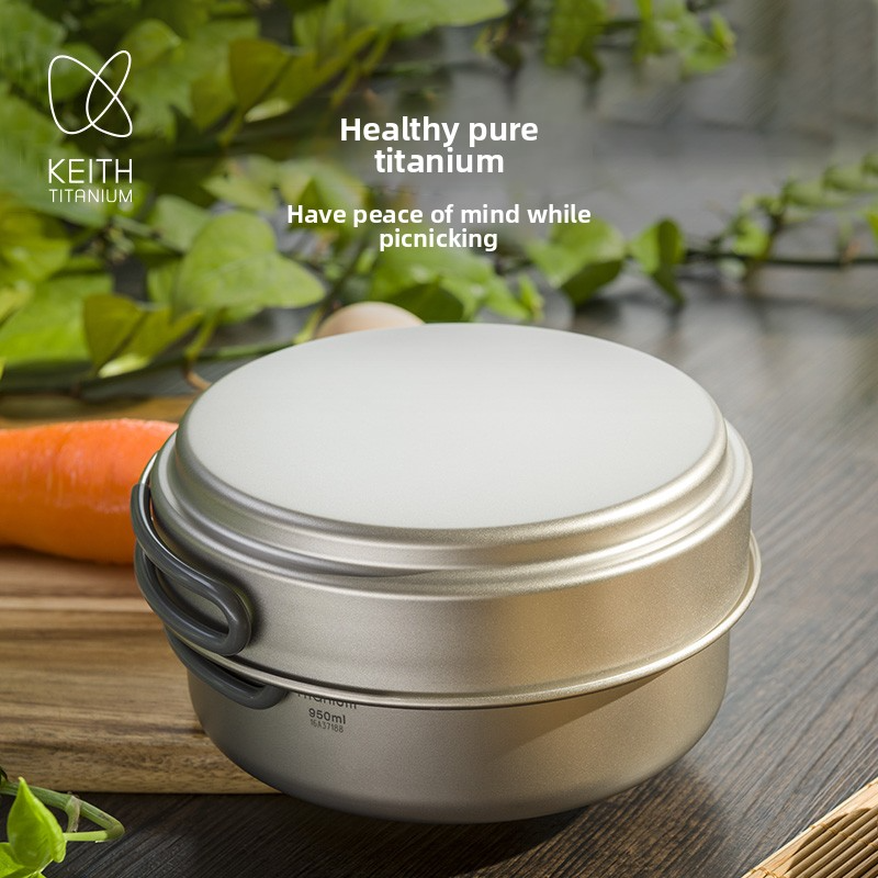 Keith Titanium Pot Set Outdoor - Nesting Camping Cooking Set recensione e prezzo