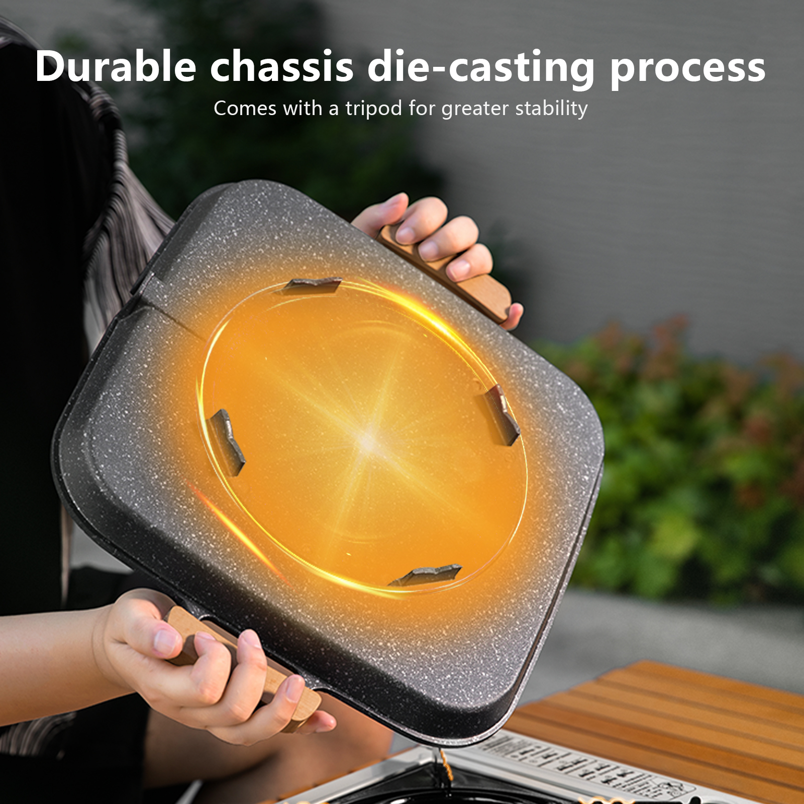BISINNA Square BBQ Grill Pan N - Camping Cooking Appliances recensione e prezzo