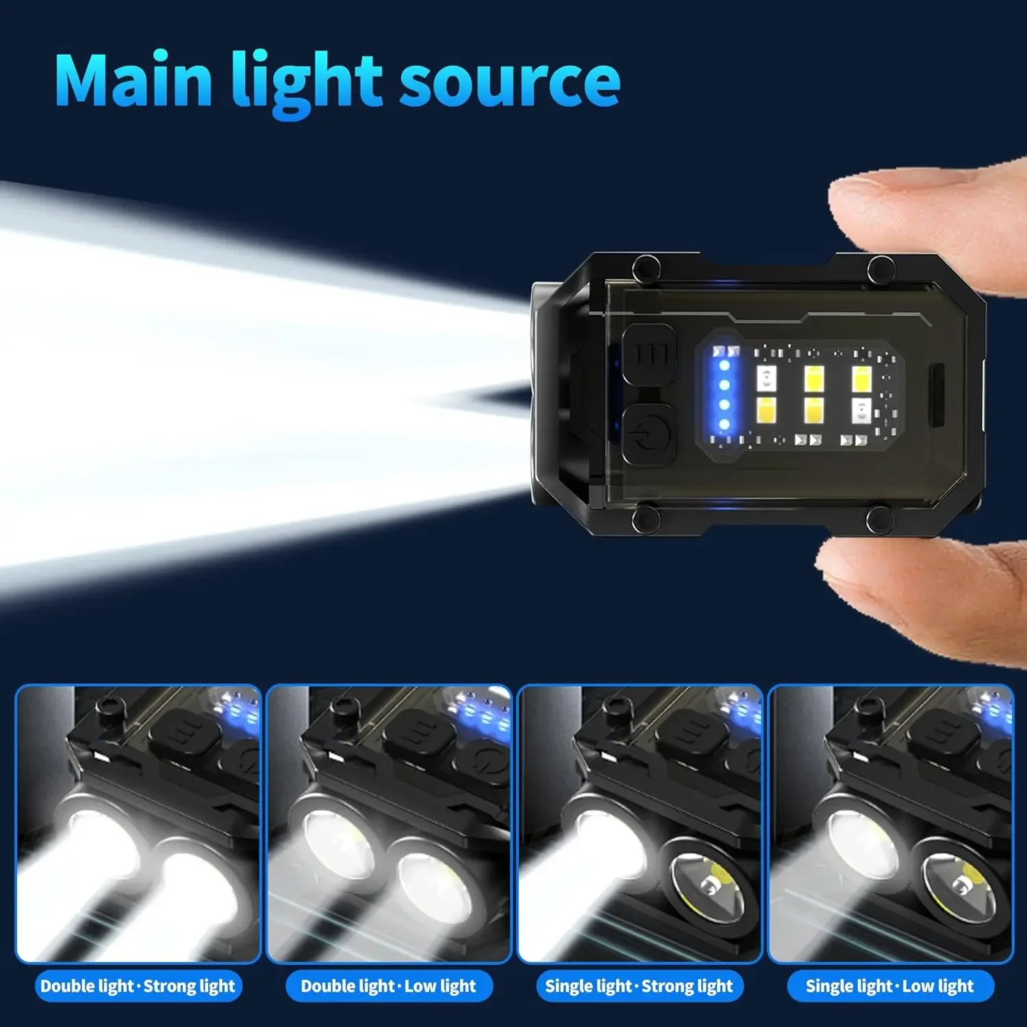 Mini COB Keychain Flashlight,C - Camping Cooking Fish recensione e prezzo