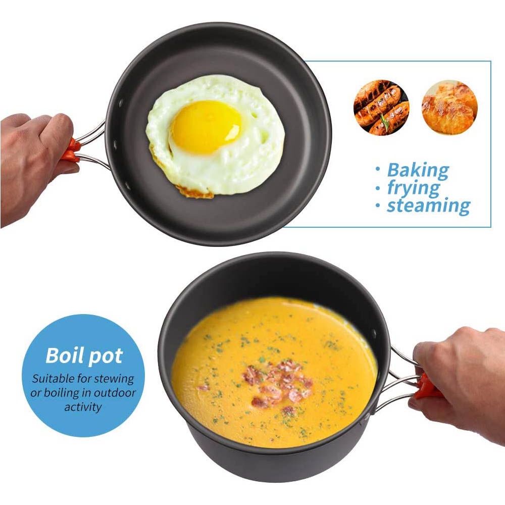 Outdoor camping cooking set, n - Nesting Camping Cooking Set recensione e prezzo