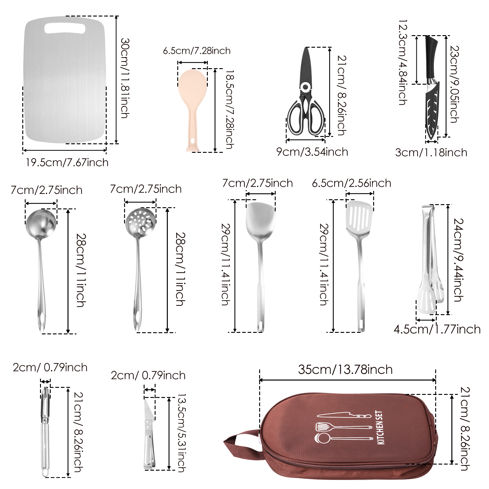 12Pcs Cooking Utensils Set Por - Camping Cooking Set Jetboil recensione e prezzo