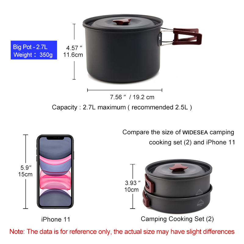 Widesea Camping Cookware Set O - Camping Cooking And Eating Set recensione e prezzo