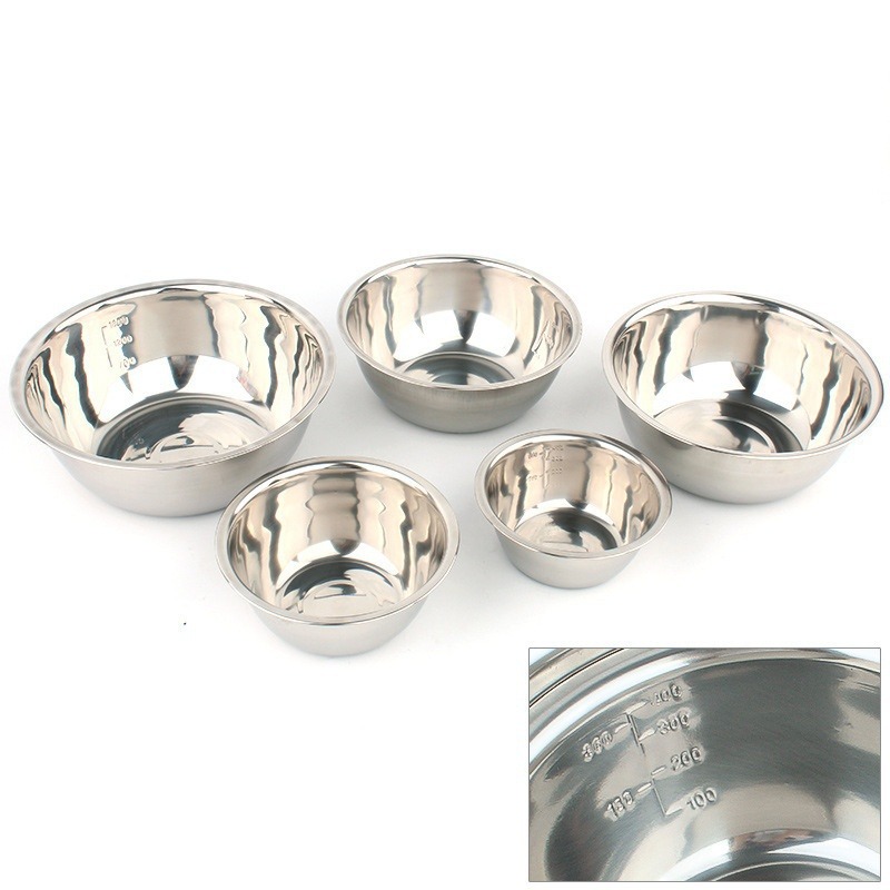 5pcs/set Stainless Steel Mixin - Nesting Camping Cooking Set recensione e prezzo