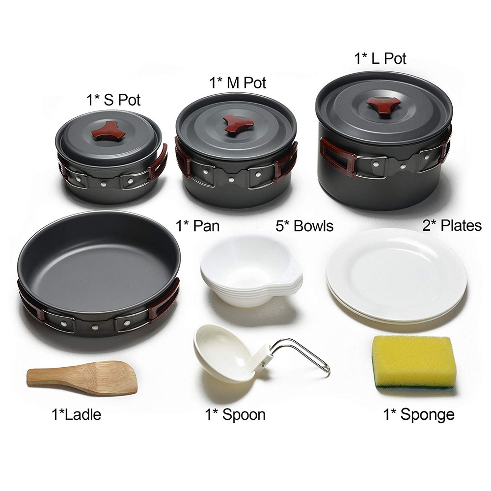 Outdoor Camping Cookware Kit N - Camping Cooking Roll recensione e prezzo