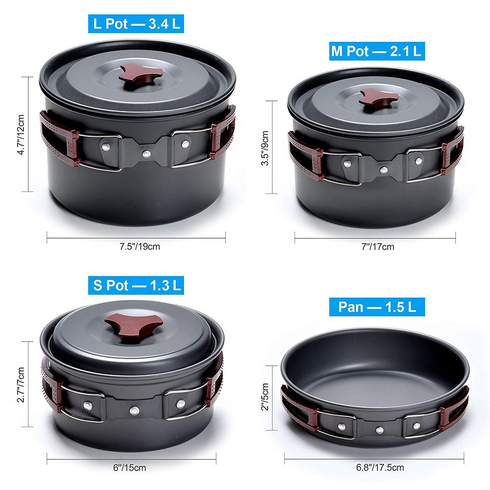 Outdoor Camping Cookware Kit N - Camping Cooking Roll recensione e prezzo