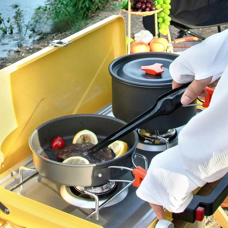 Camping Cookware Set Outdoor P - Camping Cooking And Eating Set recensione e prezzo