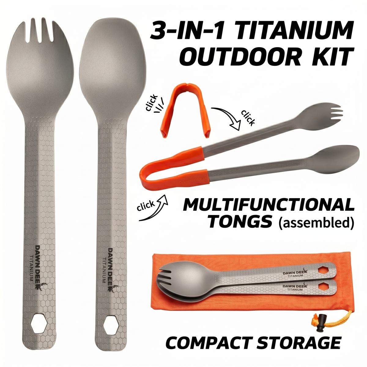 DAWN DEER 3-in-1 Titanium Spor - Camping Cooking Set Jetboil recensione e prezzo