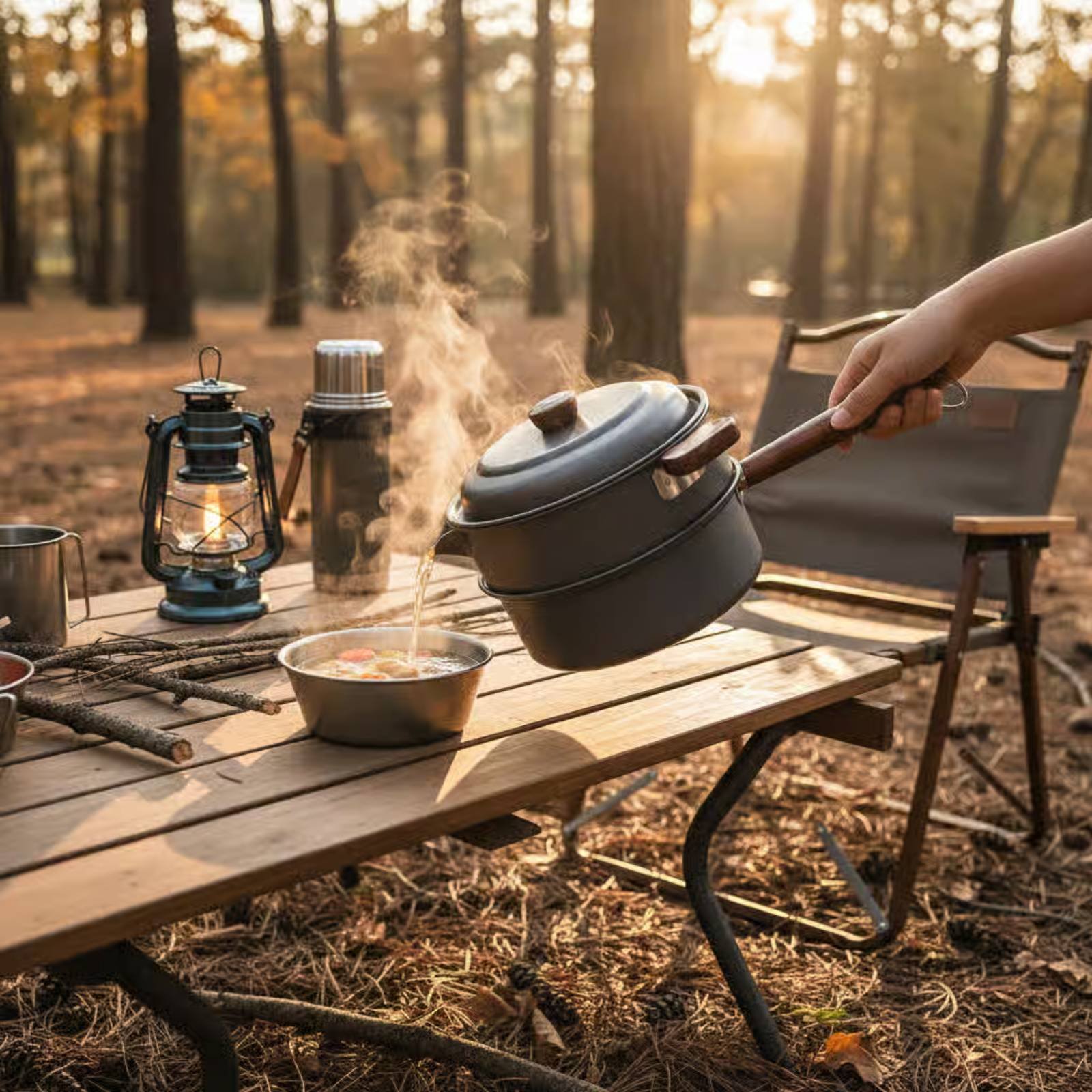 3 L 3L Outdoor Cooking Pot Lig - Nesting Camping Cooking Set recensione e prezzo