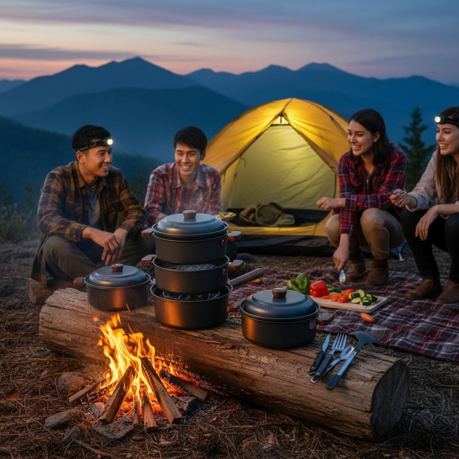 3 L 3L Outdoor Cooking Pot Lig - Nesting Camping Cooking Set recensione e prezzo